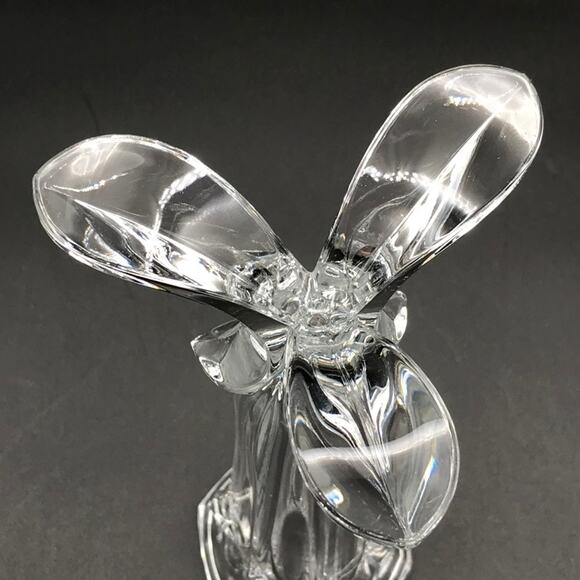 Vintage Cristal D’Arques Bandol Pattern Tri Foot Lead Crystal Bud Vase France - Picture 7 of 7